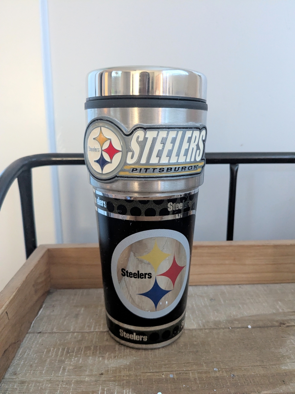 Stainless Steel Black Travel Mug